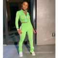 New arrivals custom 2 piece set women sport women two piece set clothing designer track jogging suit